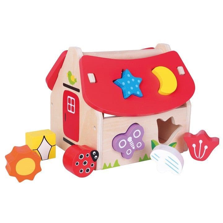 Wooden House - Colourful Shape Sorter | Hampers by Lauren