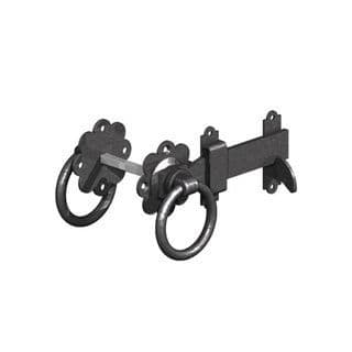 Black Ring Gate Latch 125mm (5")