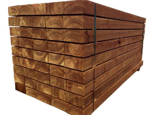 Brown Tanalised Sleepers 200x100mm - PALLET DEAL