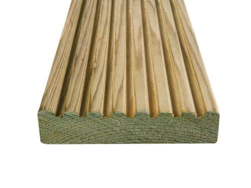 Deck Board 32x125mm (27x120mm) Smooth & Grooved Reversible