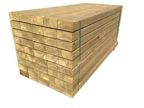 Green Tanalised Sleepers 200x100mm (195x95)