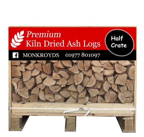 Half Crate Kiln Dried ASH Logs
