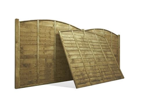 Overlap Arched Fence Panel