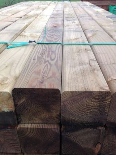 Planed & Rounded Timber Tanalised Fence Posts