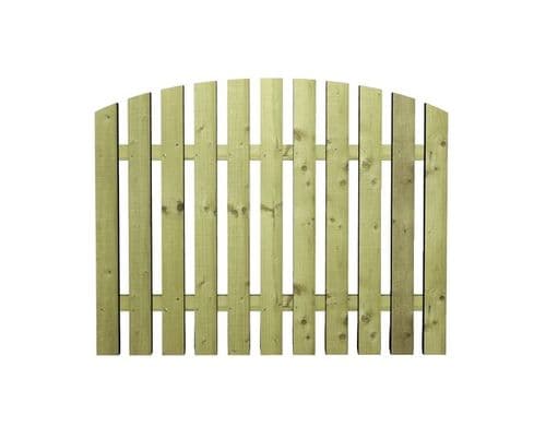 Single Sided Paling Arched Fence Panel