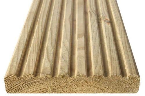 Wider Deck Board 32x150mm (27x145mm) - Smooth & Grooved Reversible