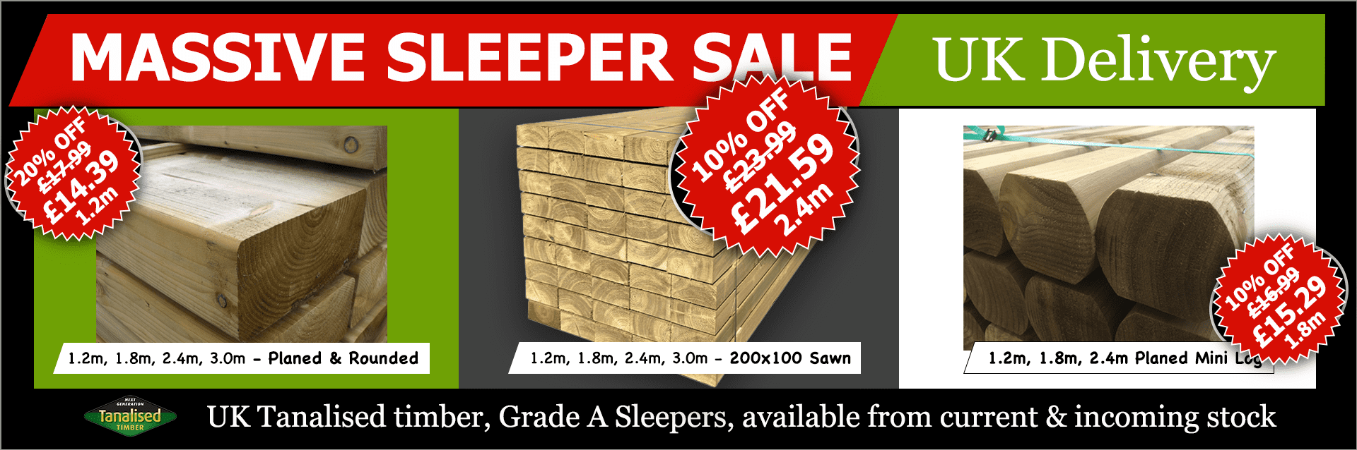 10% Pre-Season Sale on Garden Sleepers
