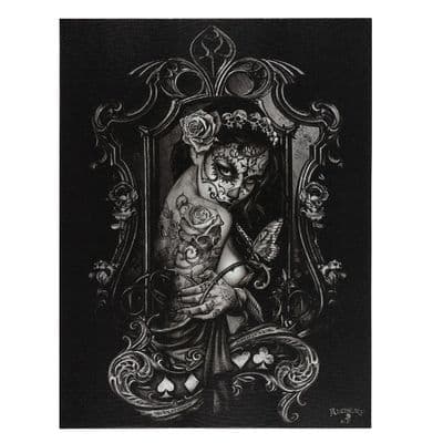 19 X 25CM WIDOW'S WEEDS CANVAS PLAQUE BY ALCHEMY