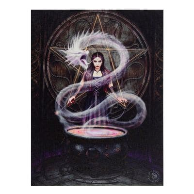19X25 THE SUMMONING CANVAS PLAQUE BY ANNE STOKES