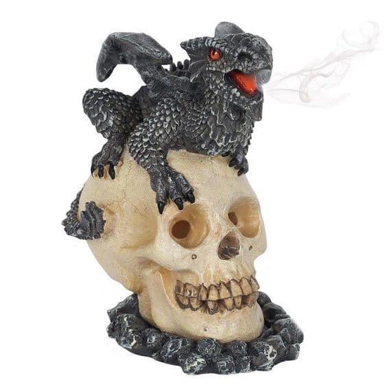 BLACK DRAGON INCENSE CONE BURNER BY ANNE STOKES