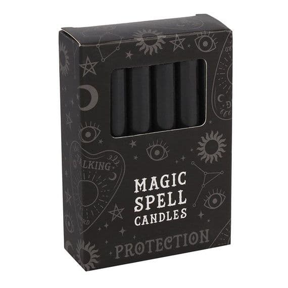 Black 'PROTECTION' SPELL CANDLES