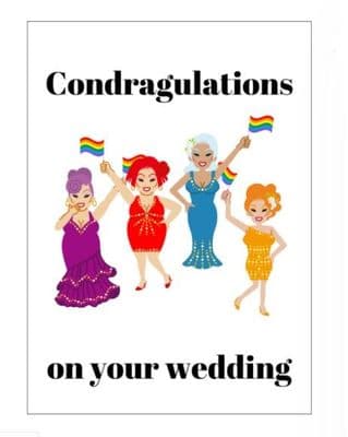 Condragulations Wedding Card – Gay Wedding Card