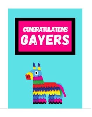 Congratulations Gayers – Engagement Card