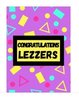 Congratulations Lezzers – Engagement Card