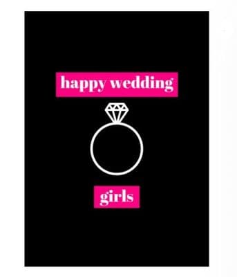 Happy Wedding Girls – Lesbian Wedding Card