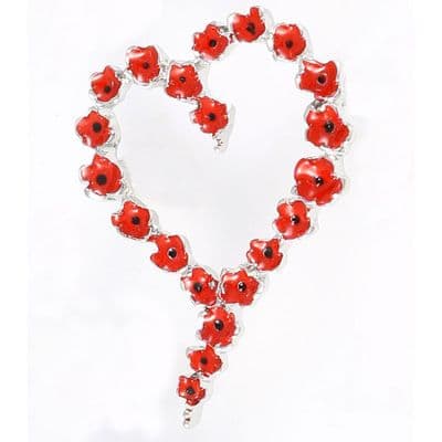 Heart Wreath Brooch 35mm