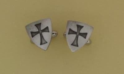 Knight Templar Shield Cufflinks CL0699