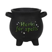 LARGE HERBS FOR SPELLS CAULDRON PLANT POT