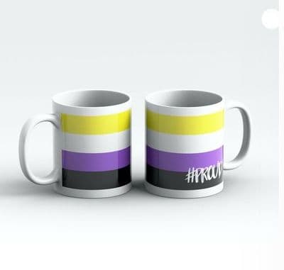 Non Binary Pride Flag #PROUD Mug