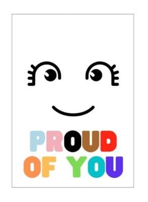 Proud Of You (Rainbow Happy Face) – Coming Out Card
