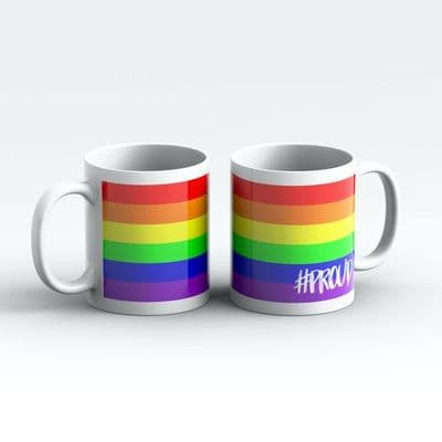 Rainbow Pride Flag #PROUD Mug