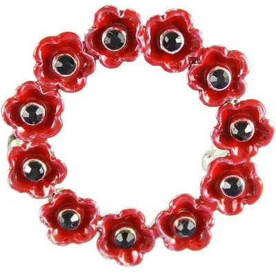 Small Wreath Brooch 25mm