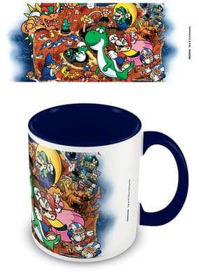 Super Mario (World) Blue  Coloured Inner Mug