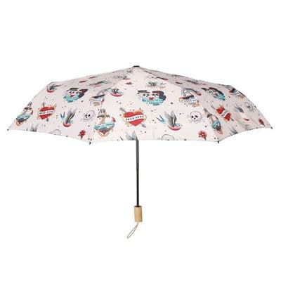 TATTOO PRINT TRAVEL UMBRELLA