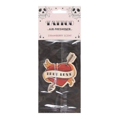 TATTOO TRUE LOVE HEART STRAWBERRY AIR FRESHENER