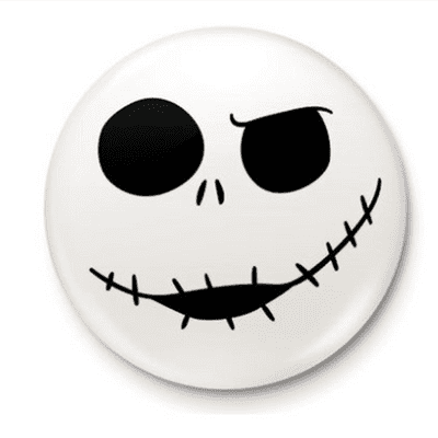 THE NIGHTMARE BEFORE CHRISTMAS (JACK SKULL) PIN BADGE