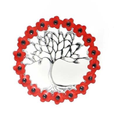 Tree of life in poppy wreath 35mm