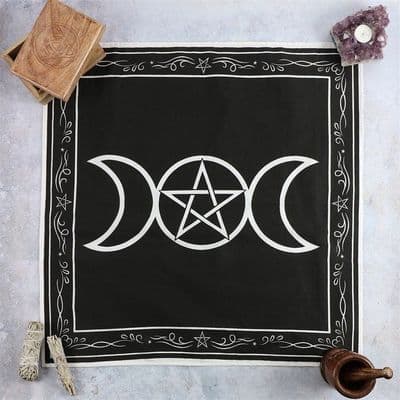 TRIPLE MOON ALTAR CLOTH