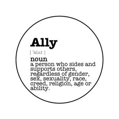 Vintage Style Button Badge – Ally Meaning