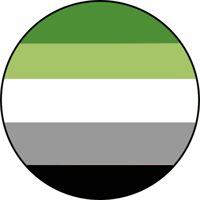 Vintage Style Button Badge – Aromantic Pride Flag
