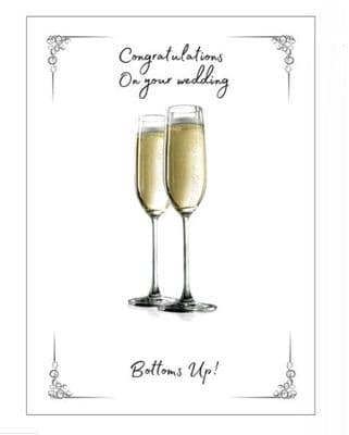 Wedding Bottoms Up – Gay Wedding Card