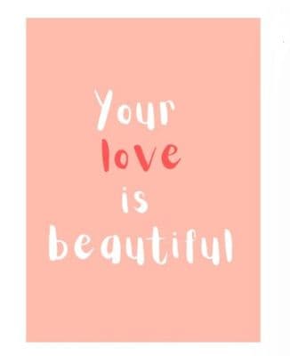 Your Love is Beautiful – LGBT Wedding Card