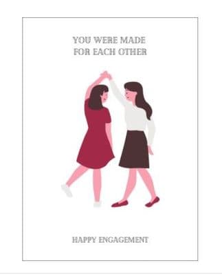 Your were made for each other – Engagement Card