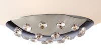 Alden 6 Light Flush with G9 Polished Chrome and Opal White Glass