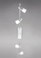 Anderson On Linear Bar 6 Light G9 Satin Chrome/Opal & Frosted Glass