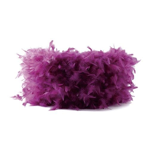 Anson Feather Shade Aubergine 410mm x 200mm