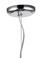Bradford Large Pendant 1 Light E27 Polished Chrome/Clear Beaded Glass