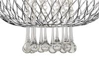Bradford Large Pendant 1 Light E27 Polished Chrome/Clear Beaded Glass