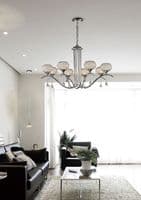 Bradford Wall Lamp 1 Light G9 Polished Chrome/Clear Beaded Glass