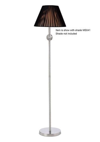 Colbert Floor Lamp WITHOUT SHADE 1 Light E27 Polished Chrome/Crystal