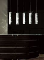 Darrell Horizontal Wall Lamp 3W LED 6000K Polished Chrome/Crystal