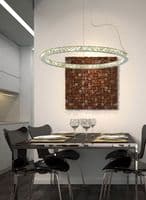 Darrell Horizontal Wall Lamp 3W LED 6000K Polished Chrome/Crystal