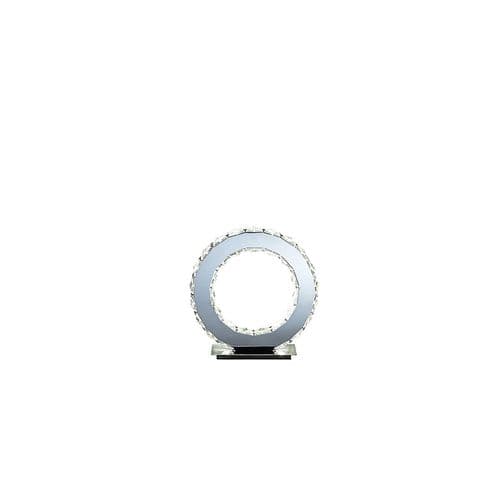 Darrell Table Round 10W LED 6000K Polished Chrome/Crystal