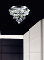 Darrell Vertical Wall Lamp 3W LED 4000K Polished Chrome/Crystal