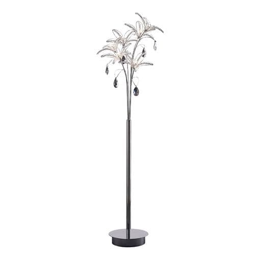 DoHollisn Floor Lamp 6 Light G4 Polished Chrome/Crystal