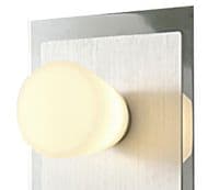 Brent Bathroom IP44 Wall Lamp With Pull-Cord Switch 3 Light Polished Chrome & Aluminium/Opal Glass